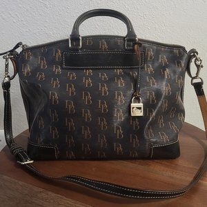 Dooney and Bourke Florentine Vacchetta Black Leather Bag